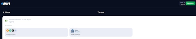 1win deposit methods