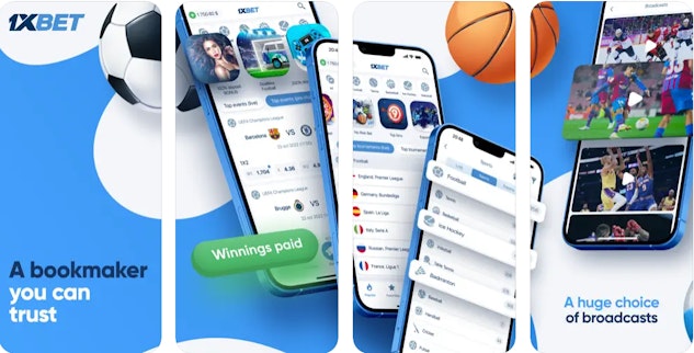 1x Bet App mockup