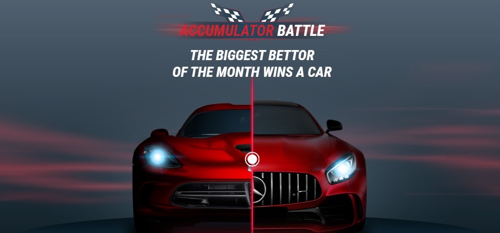 Participate in the Accumulator Battle on 1xBet and Win a Car!