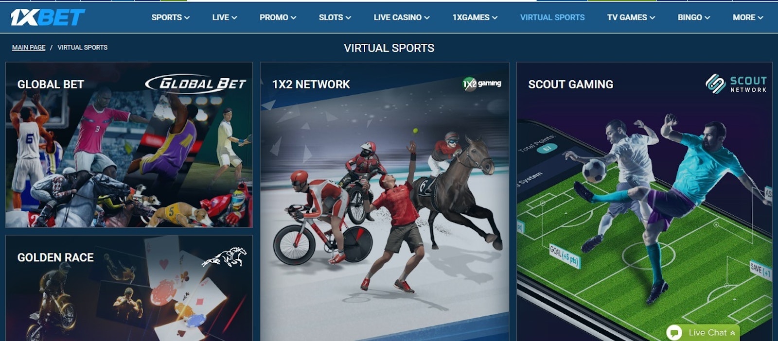 1x Bet Virtual Sports