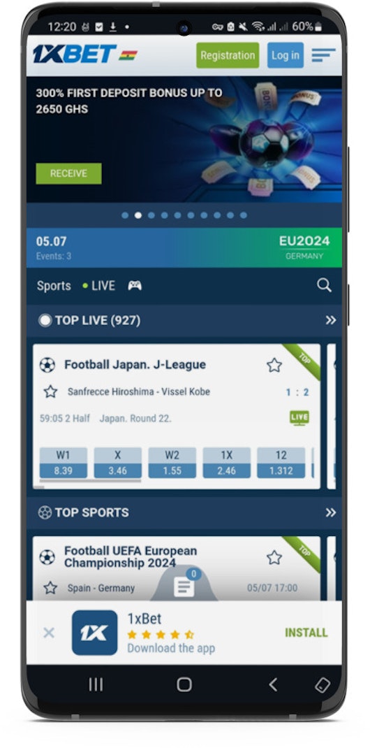 1xbet betting company in Ghana