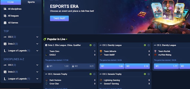 1xbet esport betting