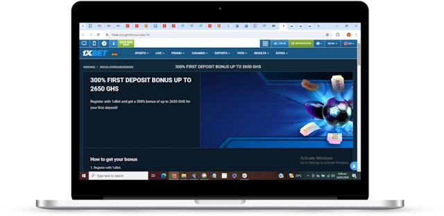 1xbet ghana welcome bonus