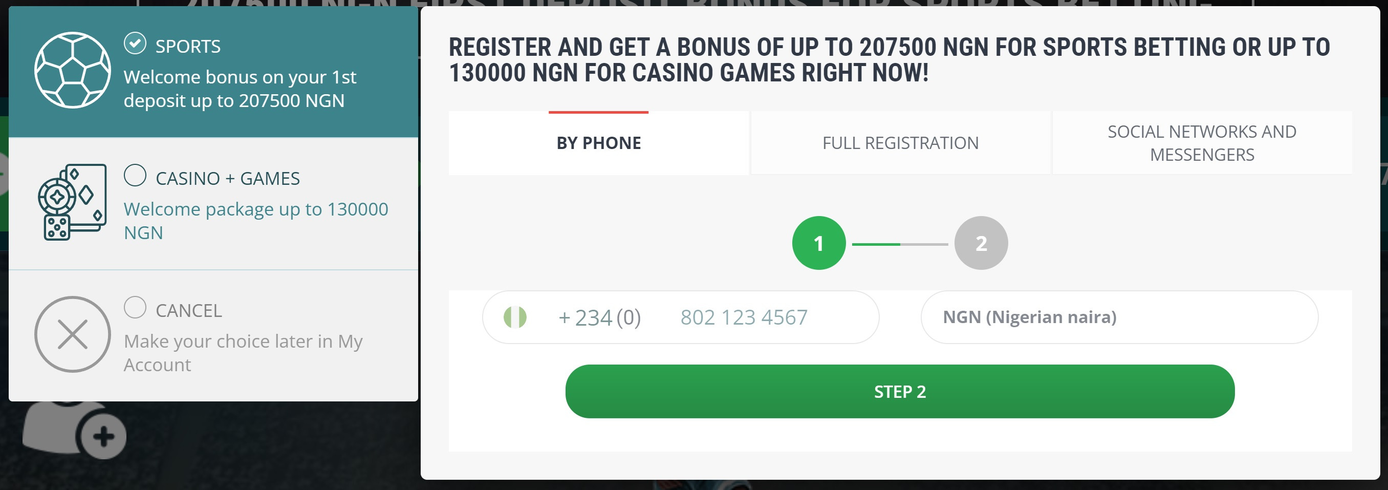 22 BET register