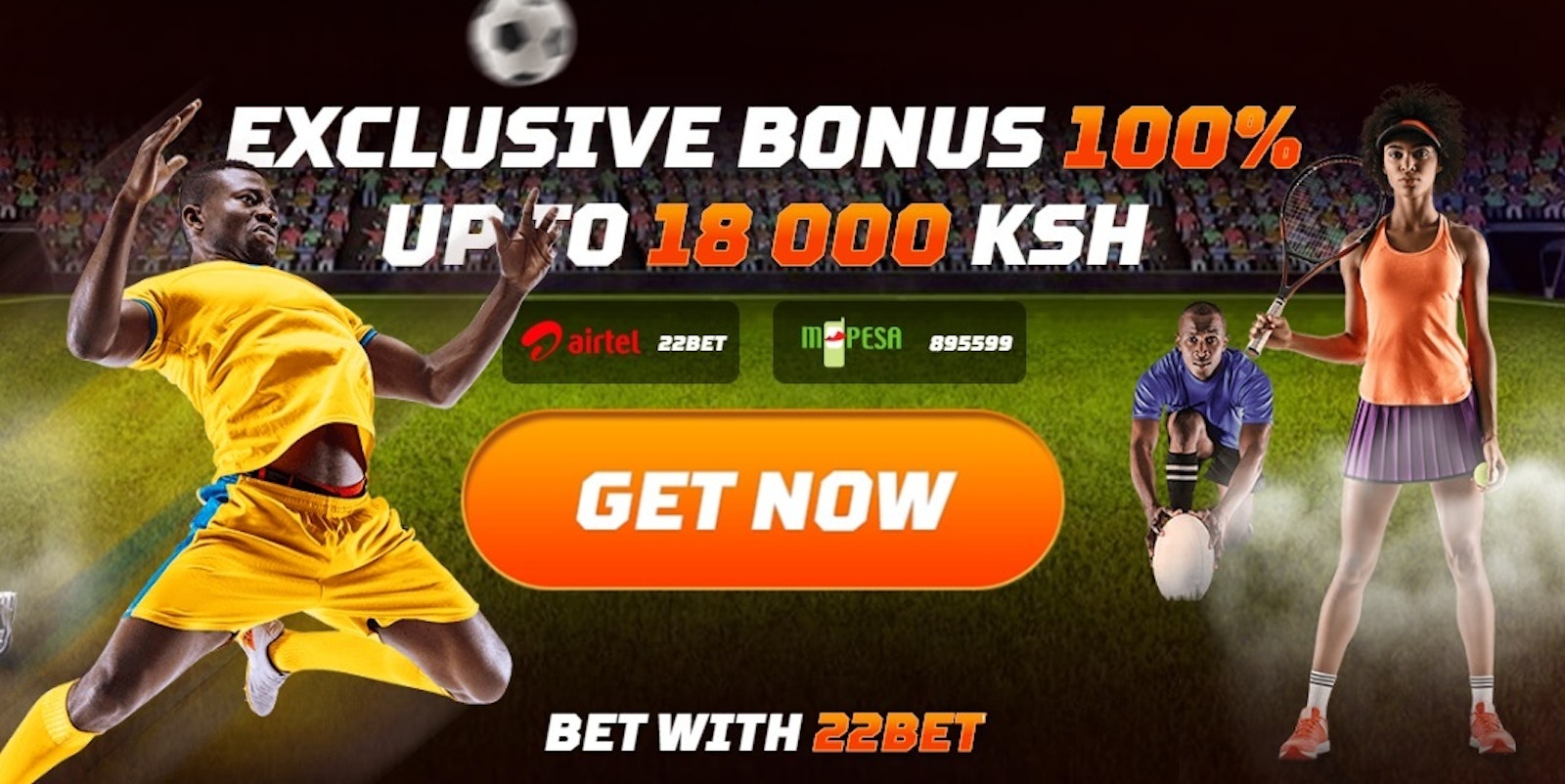 22 Bet Kenya Welcome Bonus Banner
