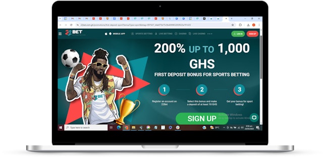 22bet ghana welcome bonus