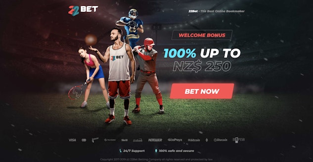 22bet sign up bonus NZ