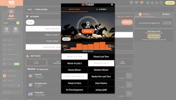 888 Sport Horse Racing Bet Finder