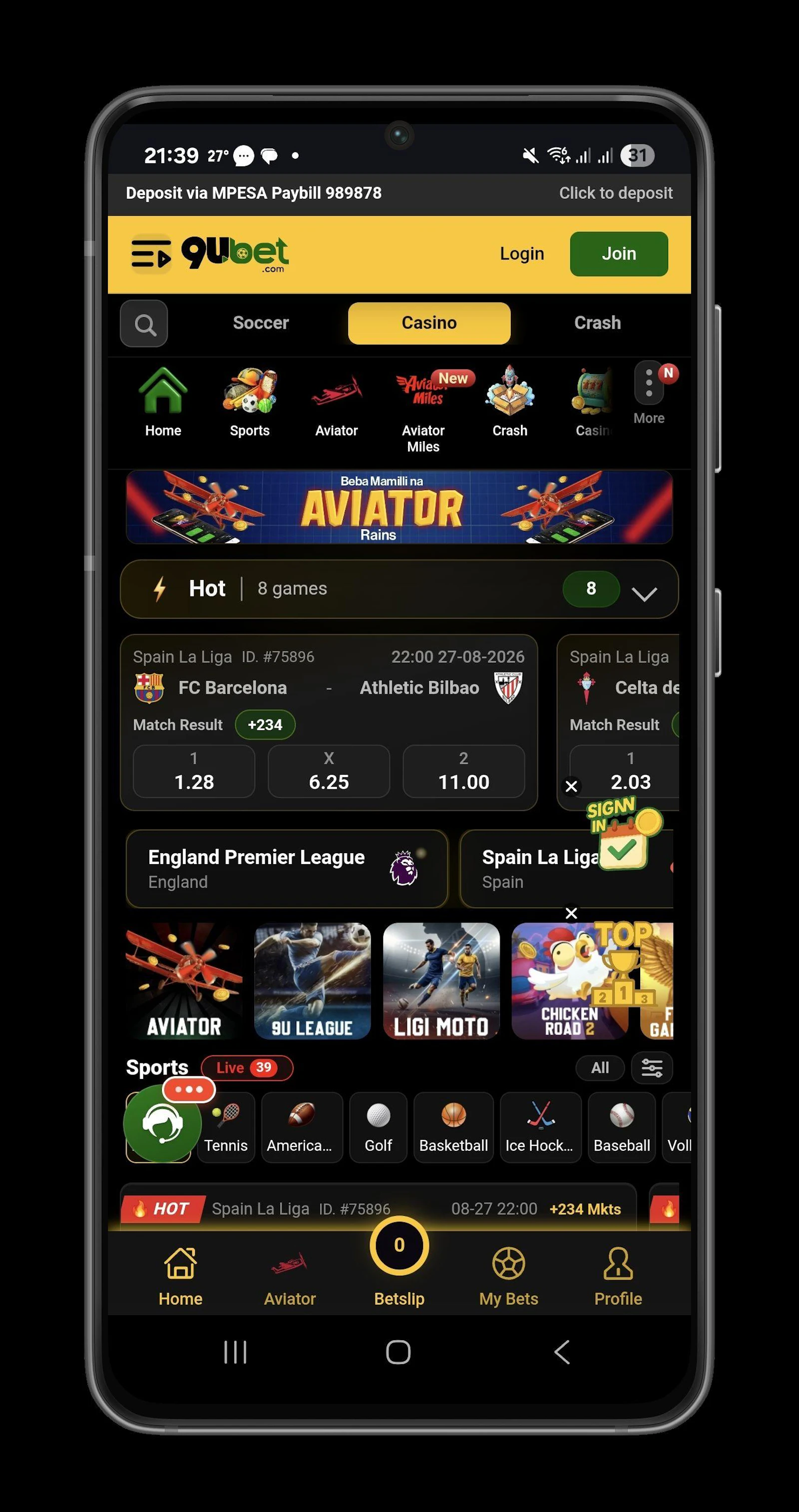 9ubet Home