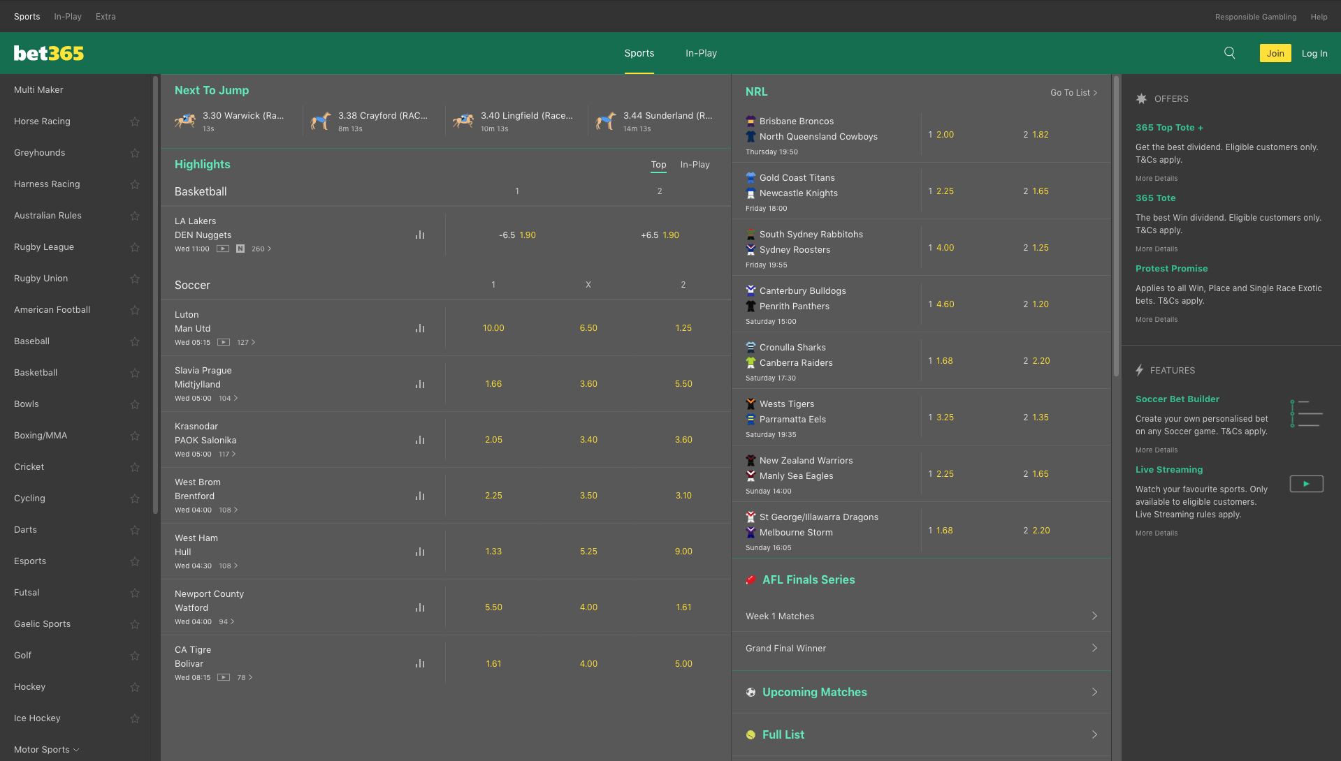Bet365 Australia (Pros and Cons) » Betting and App Review 2023