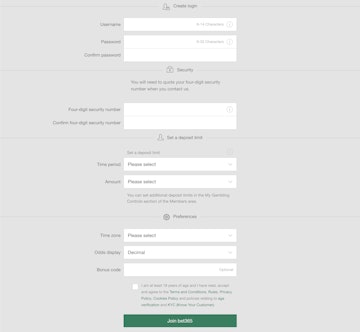 Bet365 Australia Sign Up 3