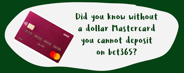 Bet365 Dollar mastercard