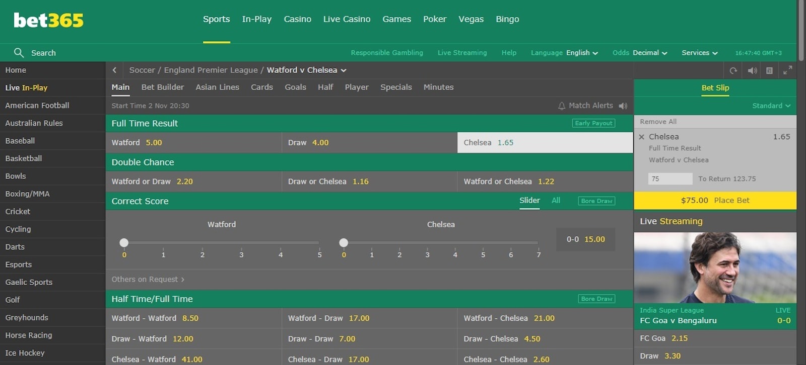 Bet365 Kenya Sports Betting