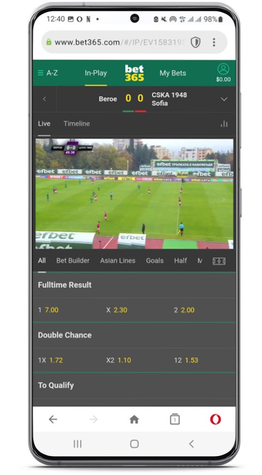 Bet365 Live Streaming Step 3