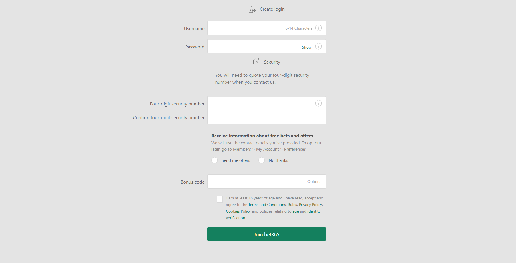 Bet365 Registration 3