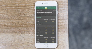 Bet365 mobile CSGO markets