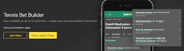 Bet365 tennis bet builder Canada