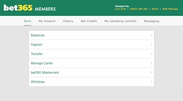 Bet365 withdraw Canada