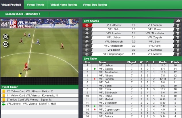 Bet9ja Virtual Sports