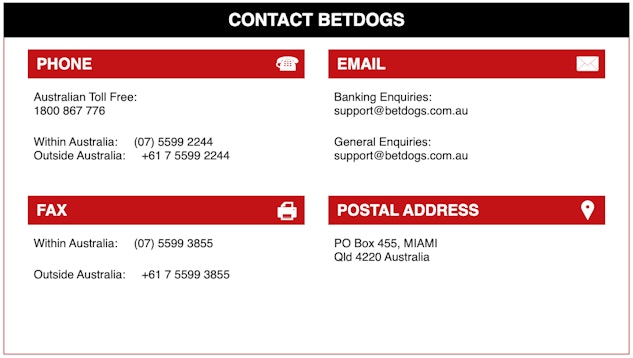 Bet Dogs contact information for customer service