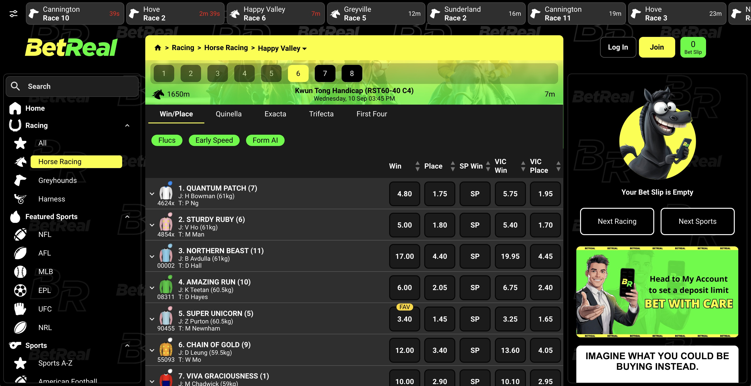 Bet Real Australia Racing