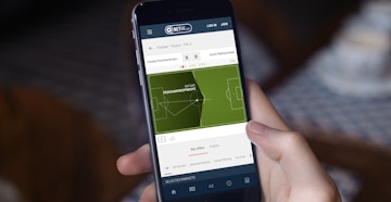 Bet UK in play football mobile