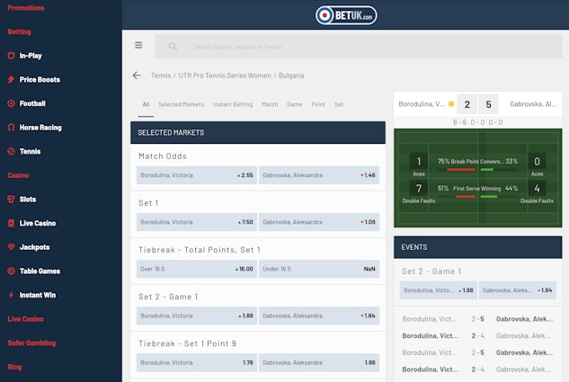 Bet UK in play