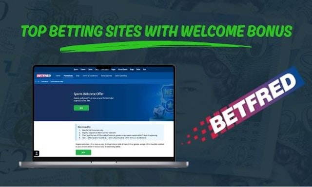 Betfred top betting site with welcome bonus graphic