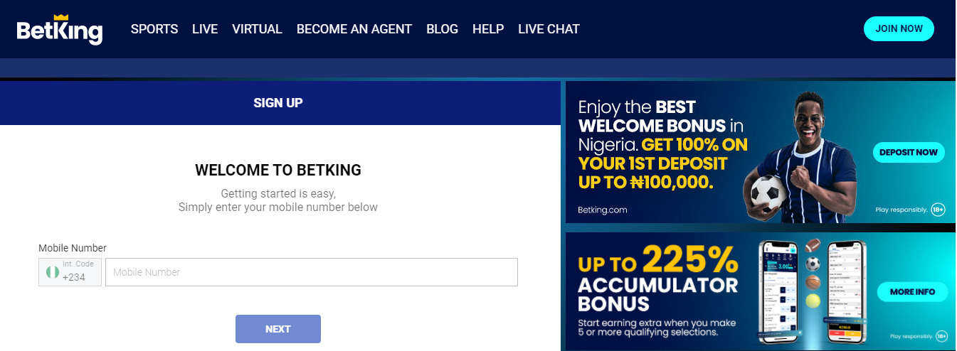 Betking Registration