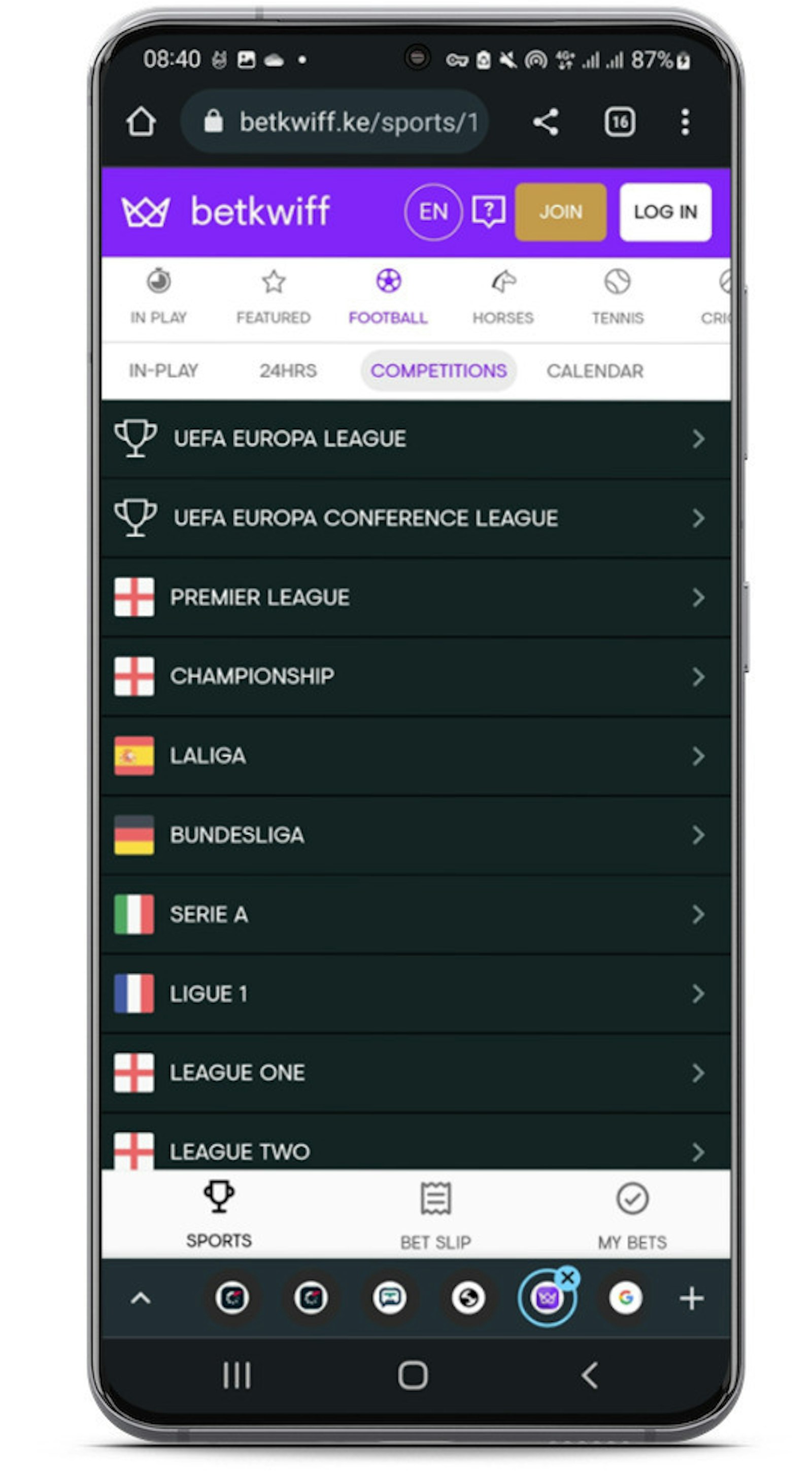 Betkwiff Kenya Football