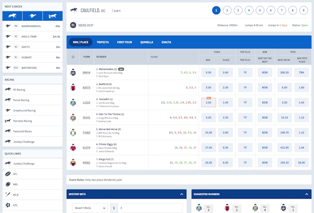 Betstar Betting horse racing