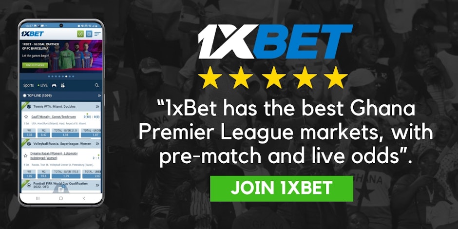 1xbet ghana premier league betting
