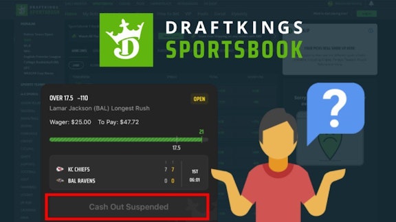DraftKings Cash Out Suspended
