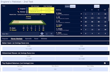 William Hill Live Betting Cricket