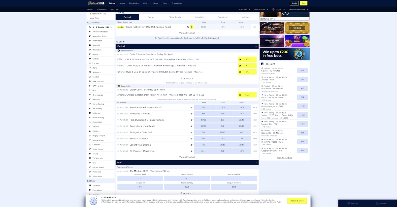 William Hill Sports CA