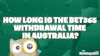 Bet365 withdrawal time australia article