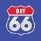 Bet66 square logo