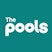 The pools logo new white