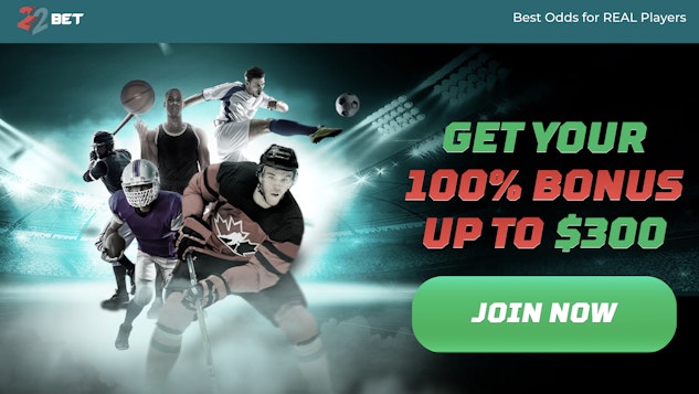 22 Bet Canada sports betting welcome bonus