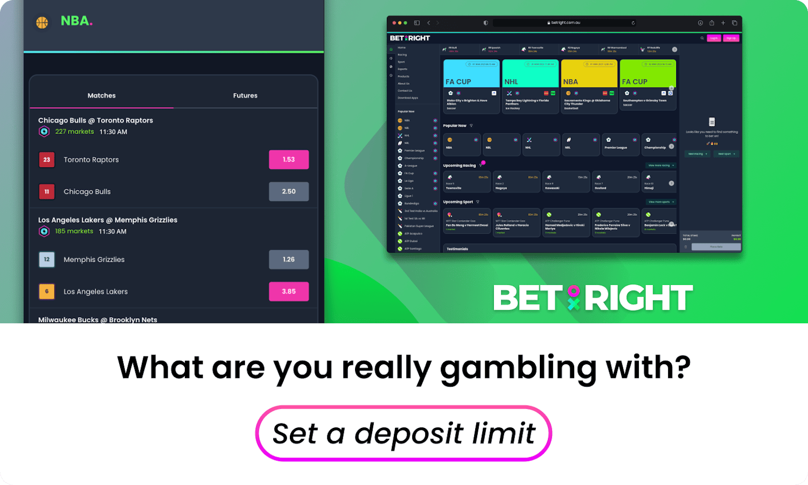 Bet Right Website overview