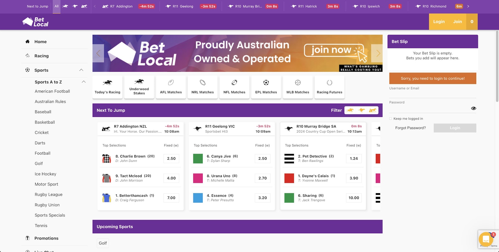 Bet Local Australia