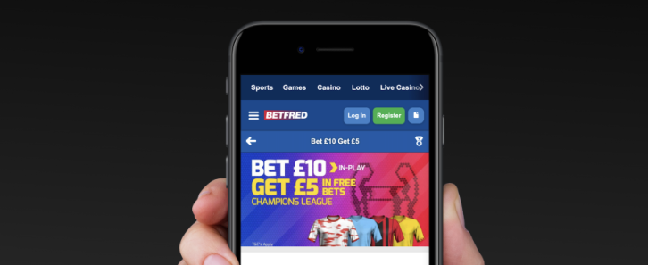 Betfred UCL Bet 10 Get 5 offer