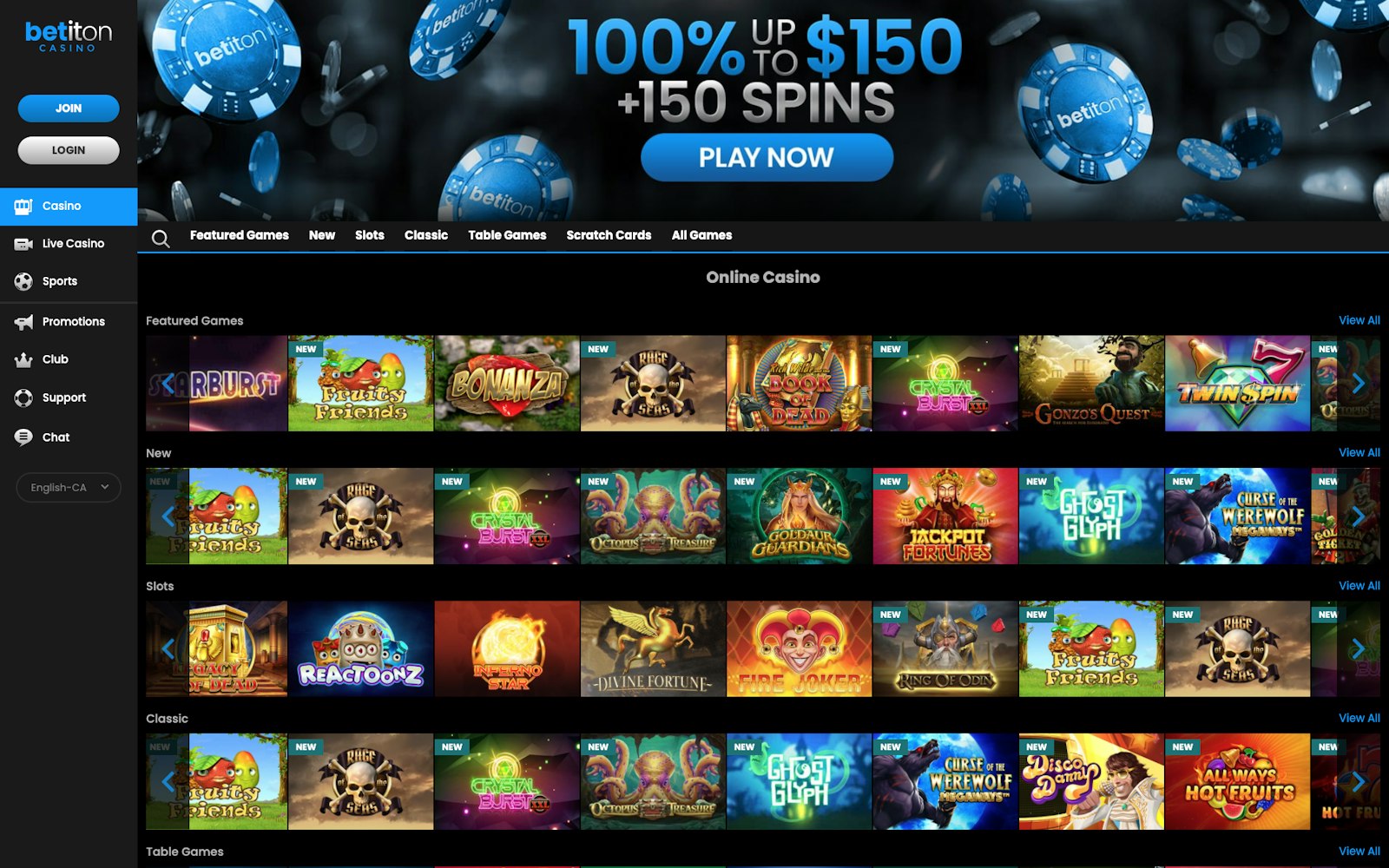 Betiton Casino Canada