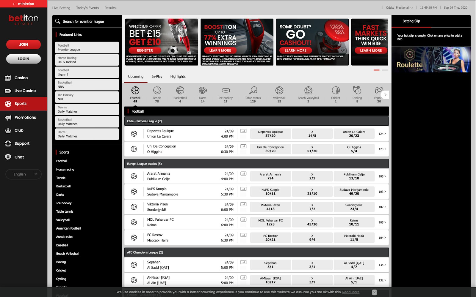 Betiton sports betting