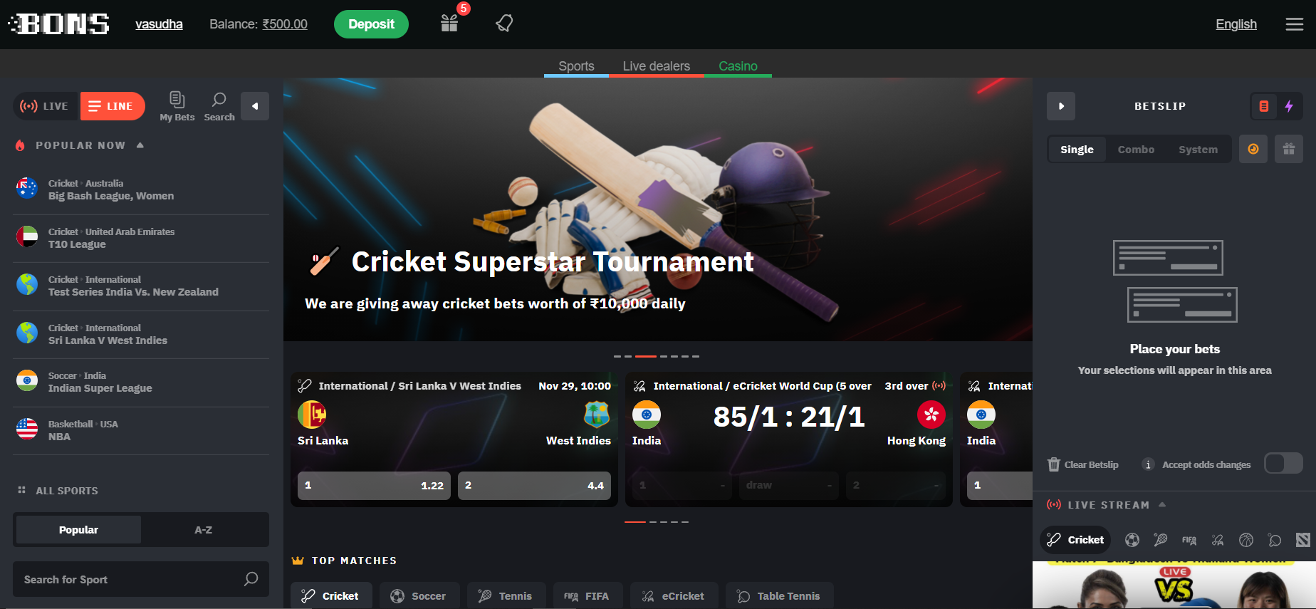 Bons Sportsbook