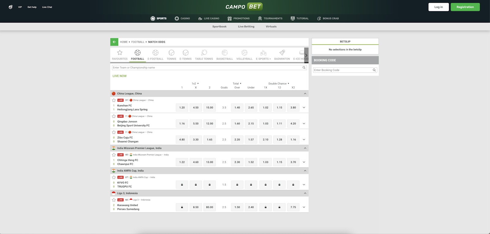 Campobet Live Betting