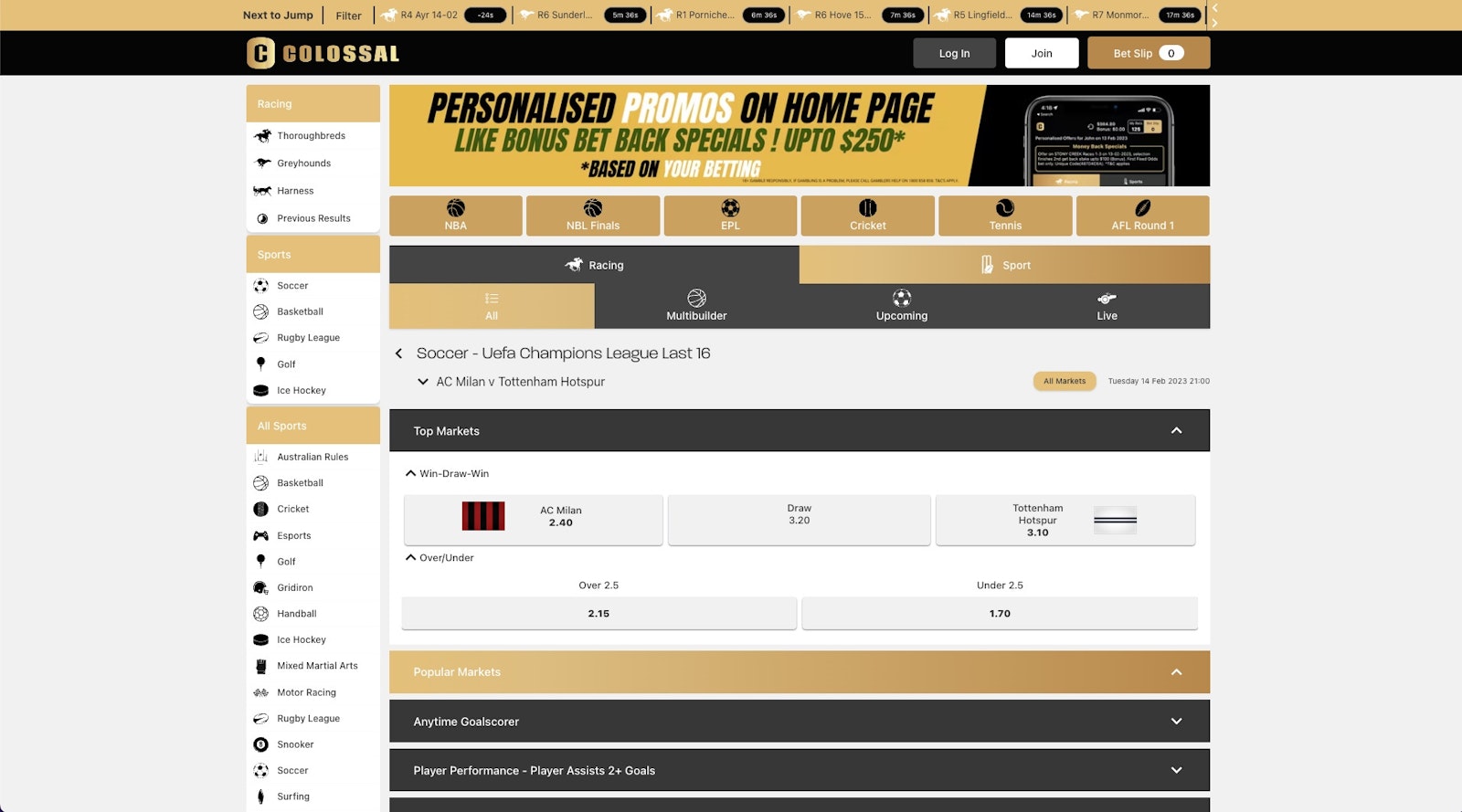 Colossalbet Australia