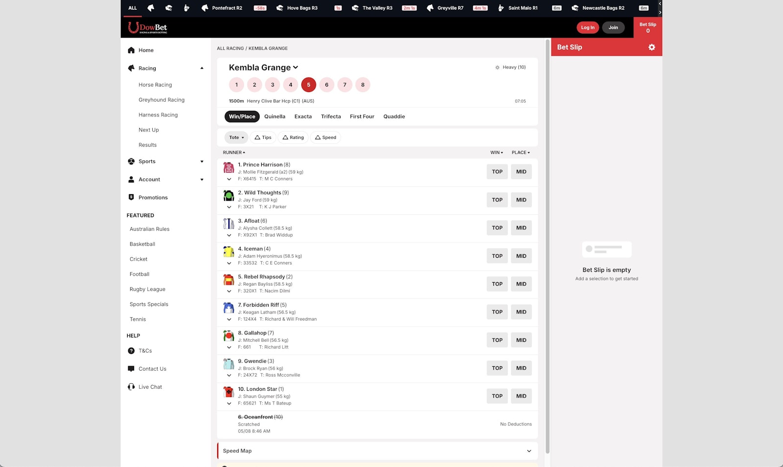 Dow Bet Australia Racing