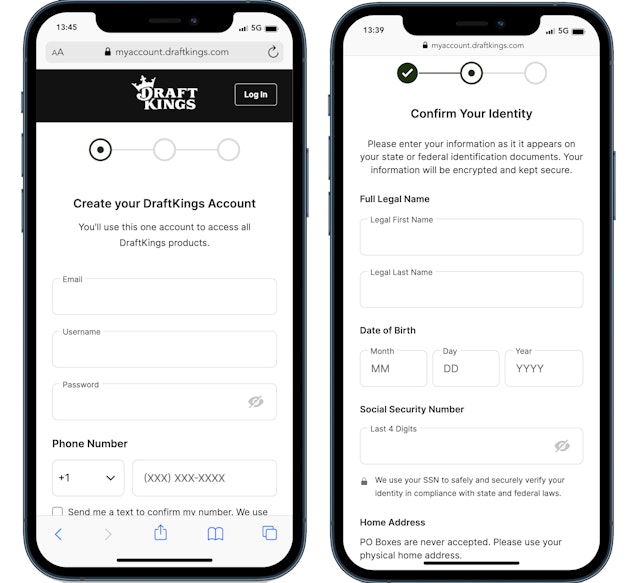 Draft Kings Sportsbook Registration