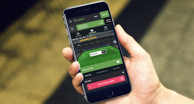 Fansbet mobile in play football